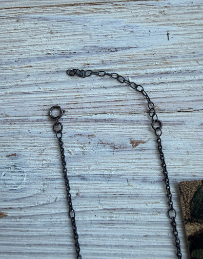 Pavé diamond curve necklace. 16.5-18.5”