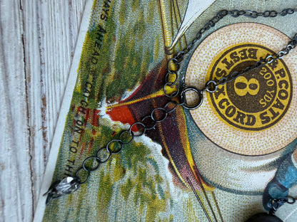 Pavé diamond anchor nautical necklace.  16.25-18”.